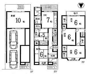 Floor plan. 34,800,000 yen, 5DK, Land area 66.71 sq m , Building area 121.03 sq m