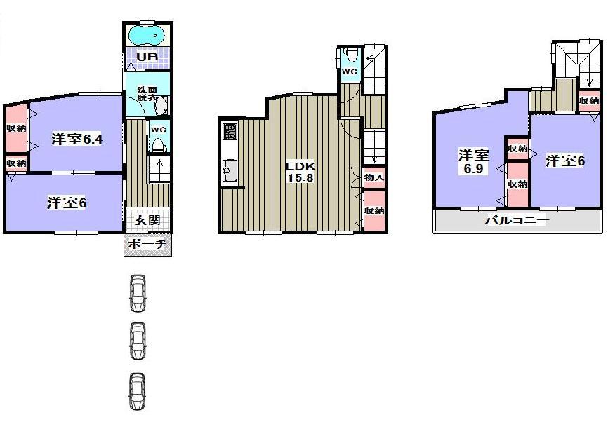 Floor plan. 43,800,000 yen, 4LDK, Land area 91.23 sq m , Is a floor plan of the building area 100.91 sq m 4LDK. 