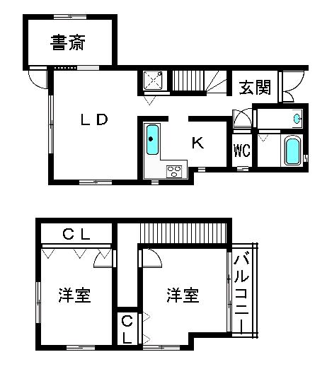 Floor plan. 34,800,000 yen, 2LDK, Land area 120.61 sq m , Building area 120.61 sq m