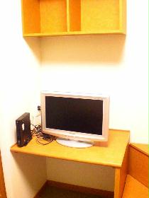 Living and room. Flat-screen LCD TV