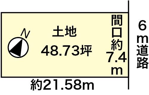 Compartment figure. Land price 33,800,000 yen, Land area 161.12 sq m