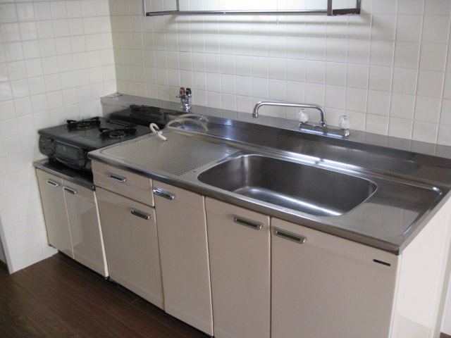 Kitchen. Gas two-burner stove is