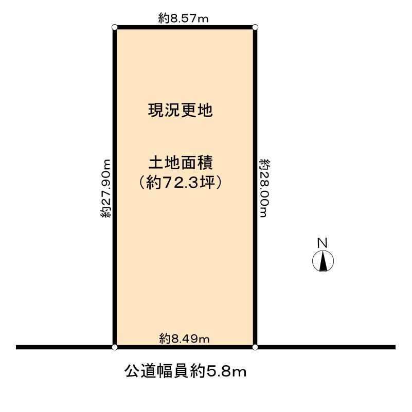 Compartment figure. Land price 87,700,000 yen, Land area 239.01 sq m