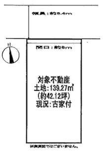 Compartment figure. Land price 31 million yen, Land area 139.27 sq m