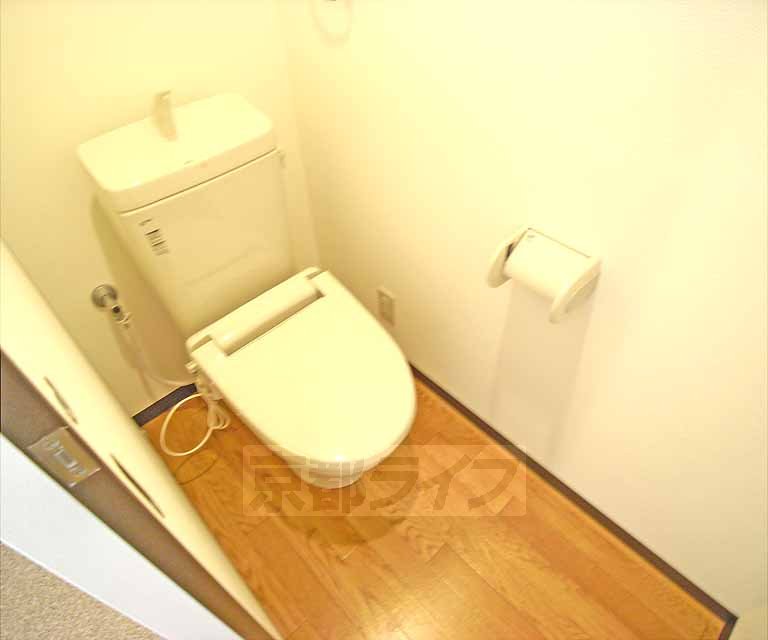 Toilet. It is with warm toilet