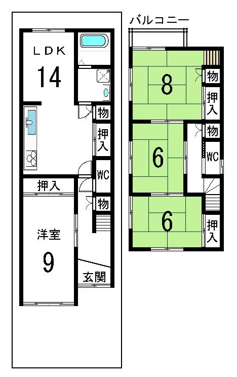 Floor plan. 23 million yen, 4LDK, Land area 99.25 sq m , Building area 99.25 sq m