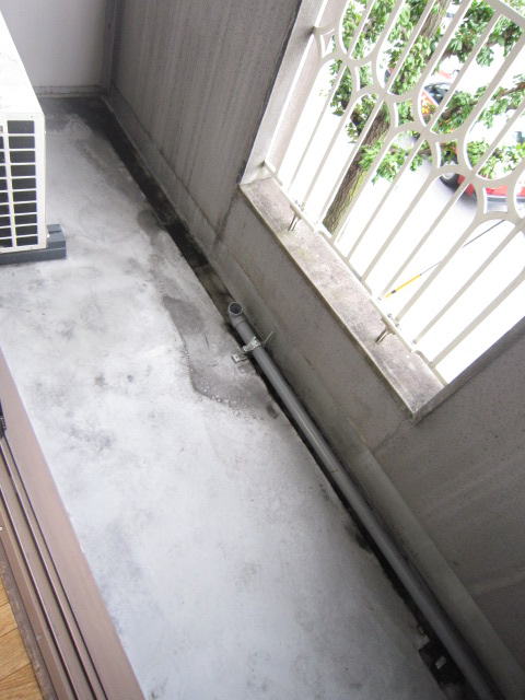 Balcony. Veranda washing machine can be installed