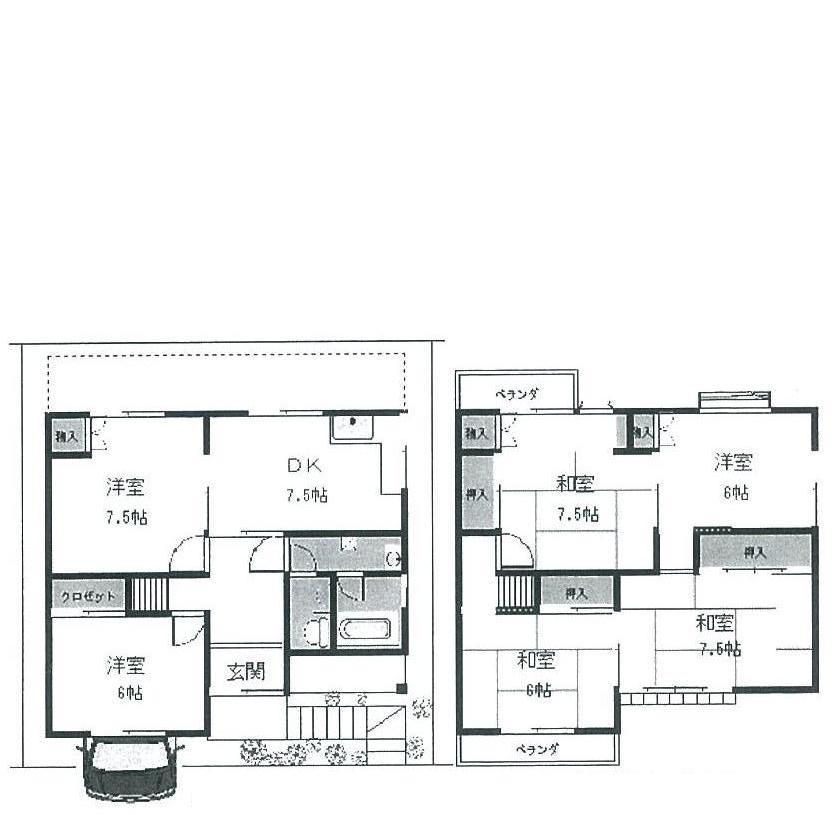 Floor plan. 22,800,000 yen, 6DK, Land area 98.74 sq m , Building area 72.43 sq m