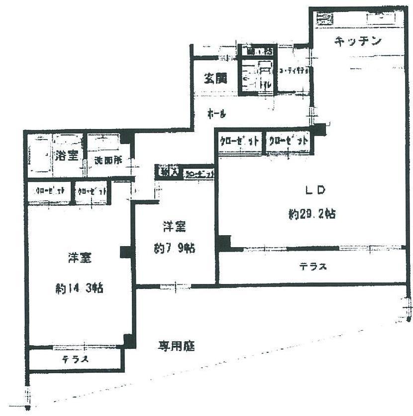 Floor plan. 2LDK, Price 37,800,000 yen, Footprint 119.43 sq m