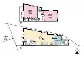 Compartment figure. Land price 4.5 million yen, Land area 52.03 sq m