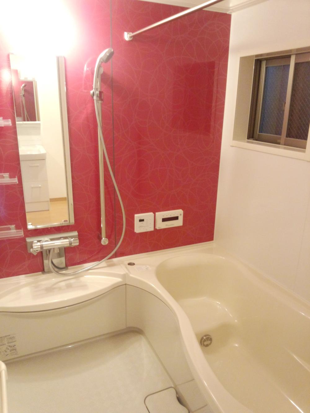 Same specifications photo (bathroom). (Example of construction) Red seemingly flashy even in the bathroom if pop impression is a private space of only family ◎ drastic also selected