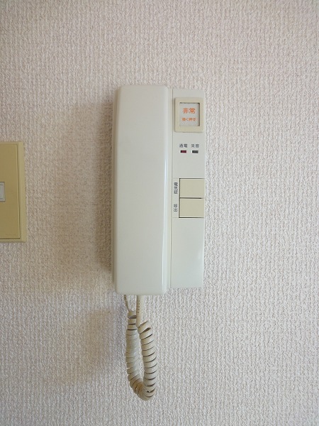 Security. Intercom (It is a photograph of a separate room)