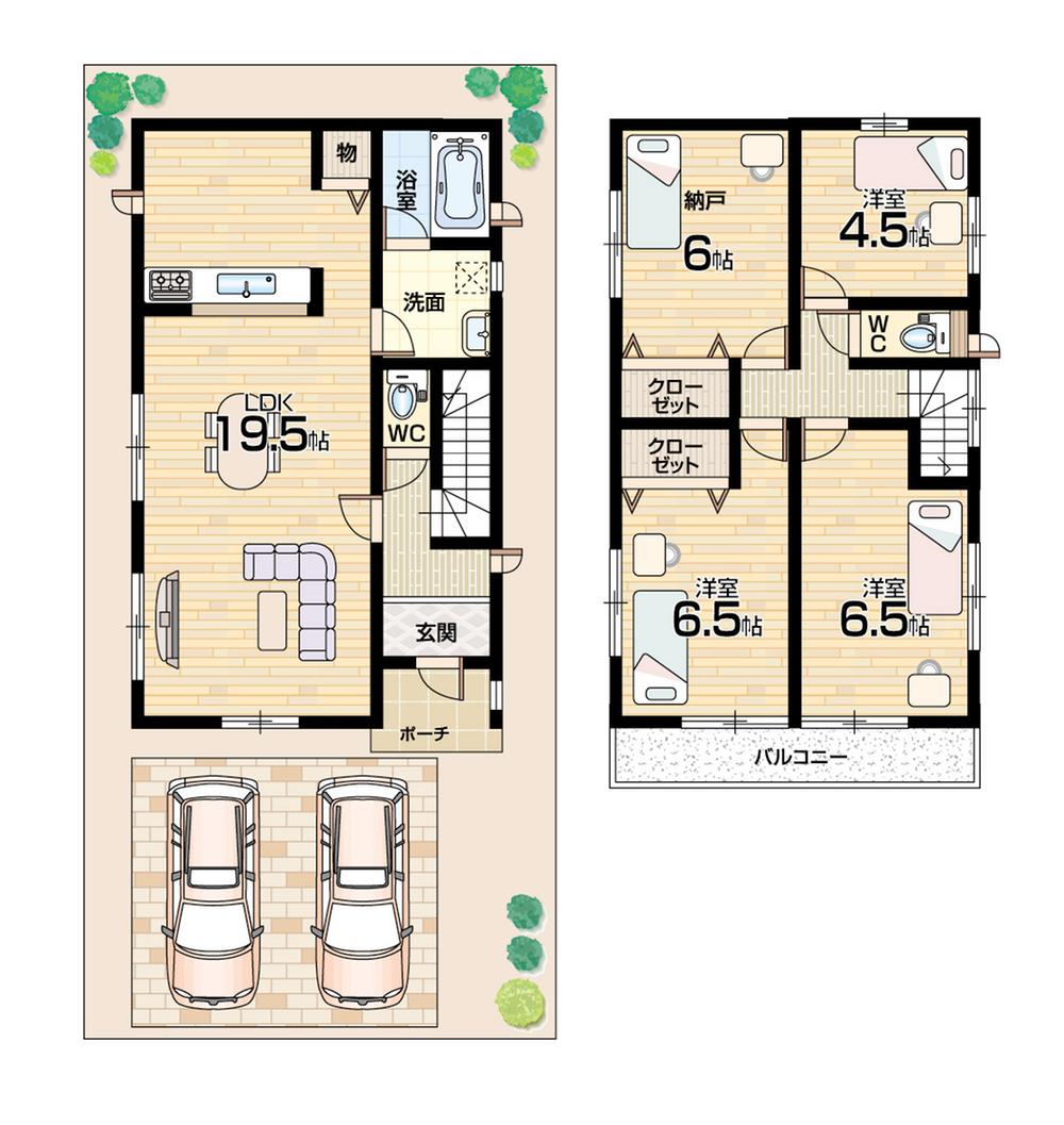 Floor plan. 25,900,000 yen, 4LDK, Land area 110.3 sq m , Building area 94.77 sq m