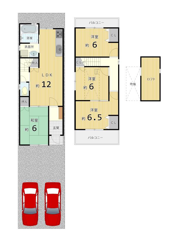 Floor plan. 29,800,000 yen, 4LDK, Land area 90.14 sq m , Building area 81.62 sq m Floor