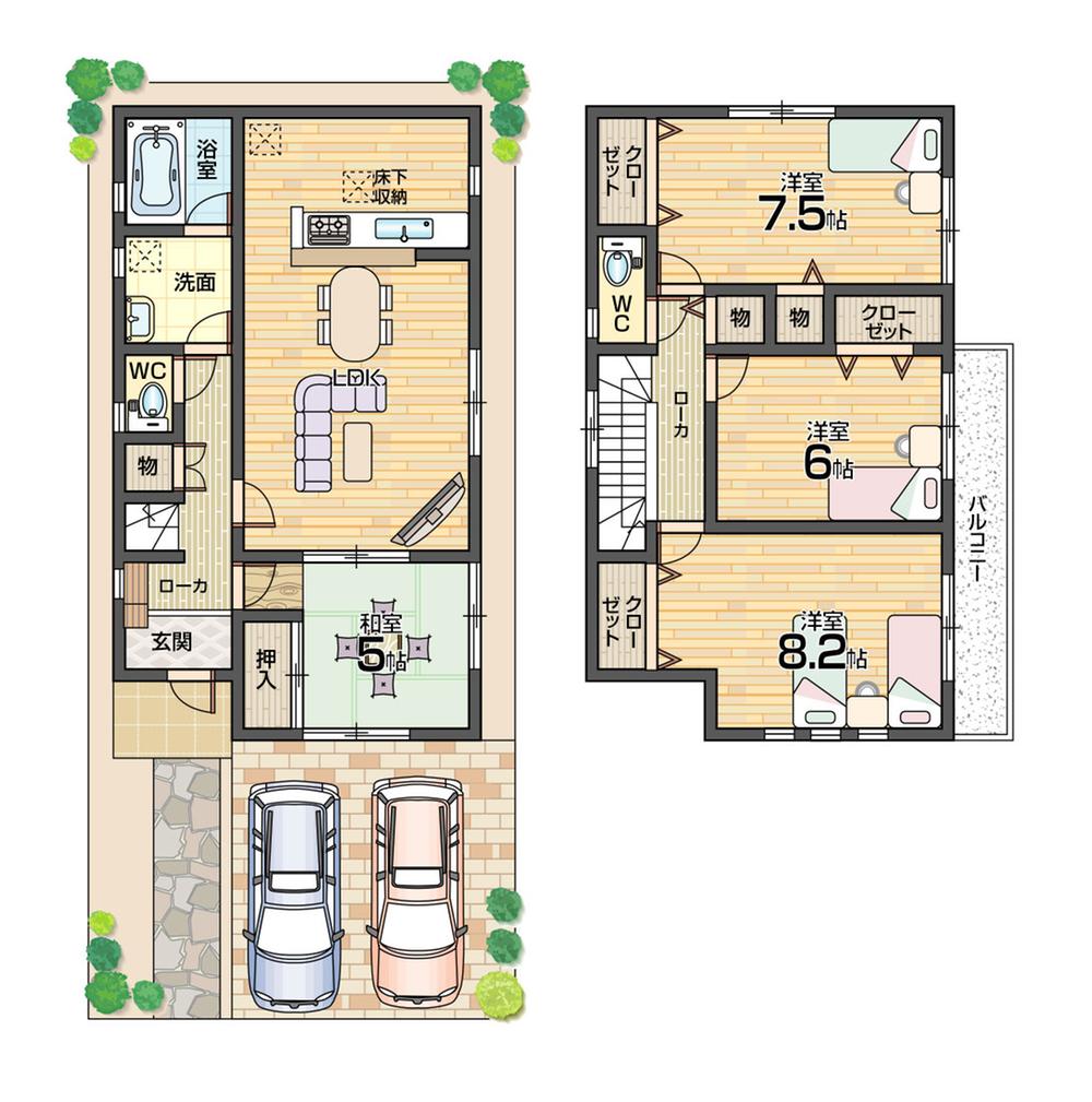 Floor plan. 26,900,000 yen, 4LDK, Land area 113.66 sq m , 4LDK of building area 98.01 sq m room