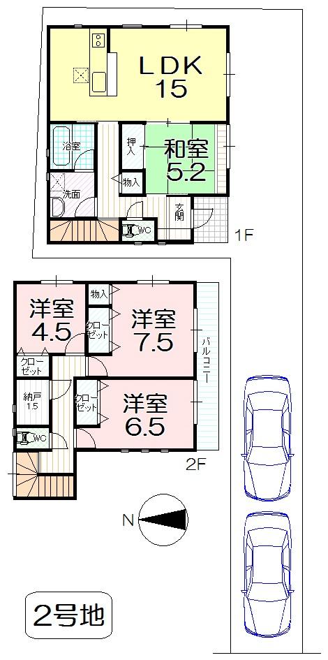 Floor plan. 25,900,000 yen, 4LDK+S, Land area 133.94 sq m , Building area 98.41 sq m
