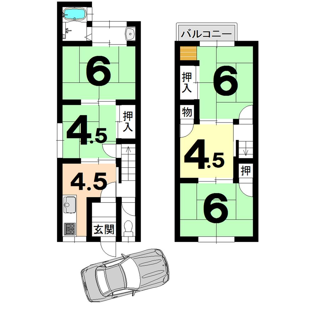 Floor plan. 6.9 million yen, 5DK, Land area 60.65 sq m , Building area 64.69 sq m