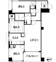 Floor: 3LDK, occupied area: 71.25 sq m, Price: 54.6 million yen