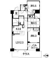 Floor: 3LDK, occupied area: 73.19 sq m, Price: 50,660,000 yen