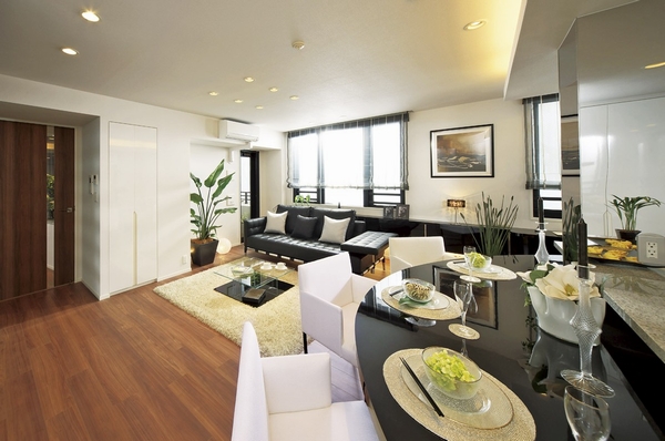 Large furniture can also be relaxed layout, Living full of open feeling of quality ・ dining