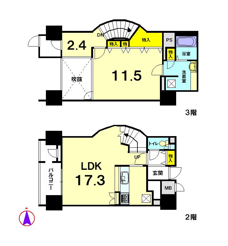 Floor plan. 1LDK + S (storeroom), Price 43,800,000 yen, Occupied area 77.62 sq m , Balcony area 4.42 sq m
