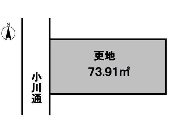 Compartment figure. Land price 44,700,000 yen, Land area 73.91 sq m