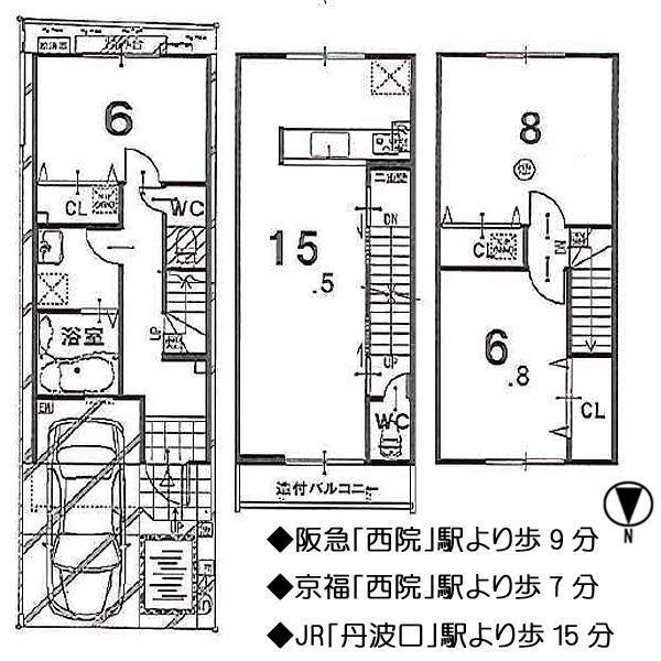 Floor plan. 28.8 million yen, 3LDK, Land area 53.01 sq m , Building area 91.82 sq m