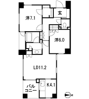 Floor: 2LDK, the area occupied: 67.5 sq m, Price: 65,594,000 yen