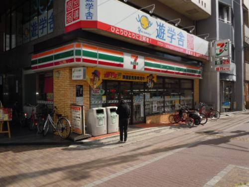 Convenience store. Seven-Eleven Kyoto Nishioji hexagonal store up (convenience store) 446m