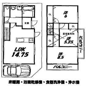 Compartment figure. Land price 22 million yen, Land area 60.23 sq m