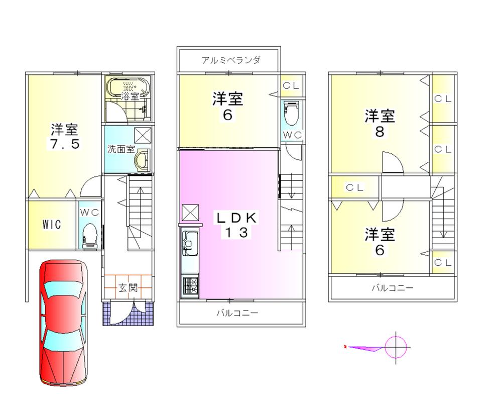 Other. No. 6 areas (under construction) land: measured about 63.5 sq m (19.2 square meters) Buildings: about 105.30 sq m (31.85 square meters) Price 34,270,000 yen ONEX 確建 Kyoto No. 1320538