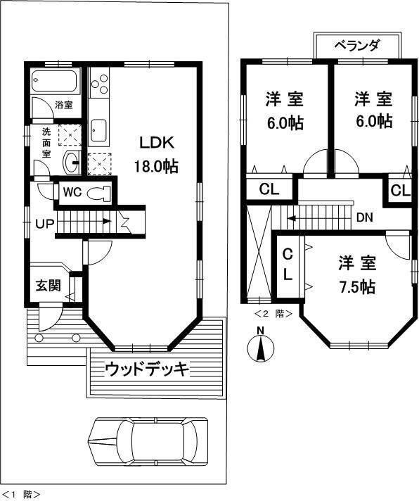 Floor plan. 26,900,000 yen, 3LDK, Land area 113.18 sq m , Building area 89.85 sq m