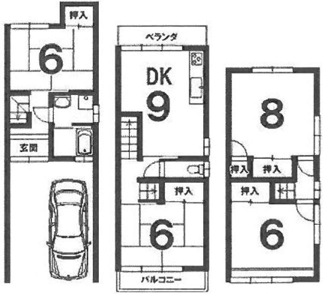 Floor plan. 16.4 million yen, 4DK, Land area 43.65 sq m , Building area 95.12 sq m