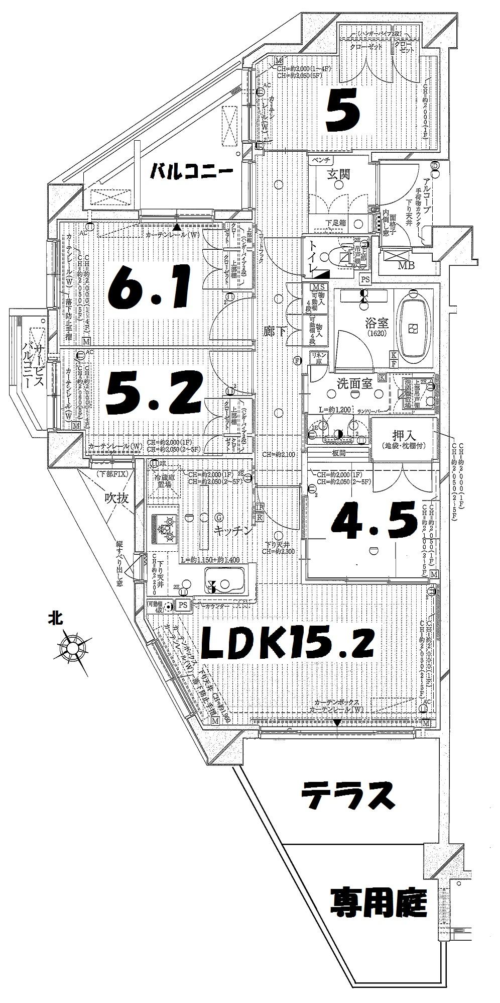 Floor plan. 4LDK, Price 31,900,000 yen, Occupied area 83.05 sq m , Balcony area 8.93 sq m south ・ North ・ It is west of the three-way free of the corner room!