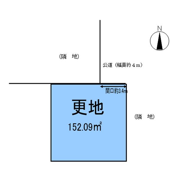 Compartment figure. Land price 37,800,000 yen, Land area 152.09 sq m