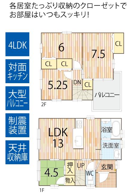 Floor plan. Μ Hankyu until Katsura 1832m