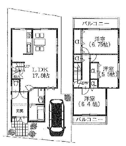 Floor plan. 36,800,000 yen, 3LDK, Land area 85.16 sq m , Building area 84.95 sq m