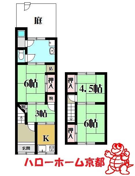 Floor plan. 12.3 million yen, 4K, Land area 71.72 sq m , Building area 58.94 sq m