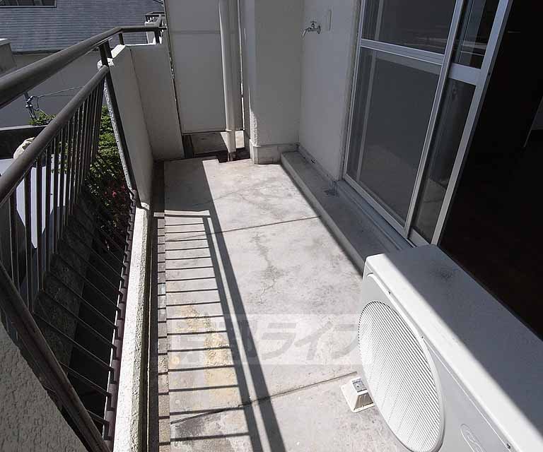 Balcony. Outdoor washing machine installation Allowed