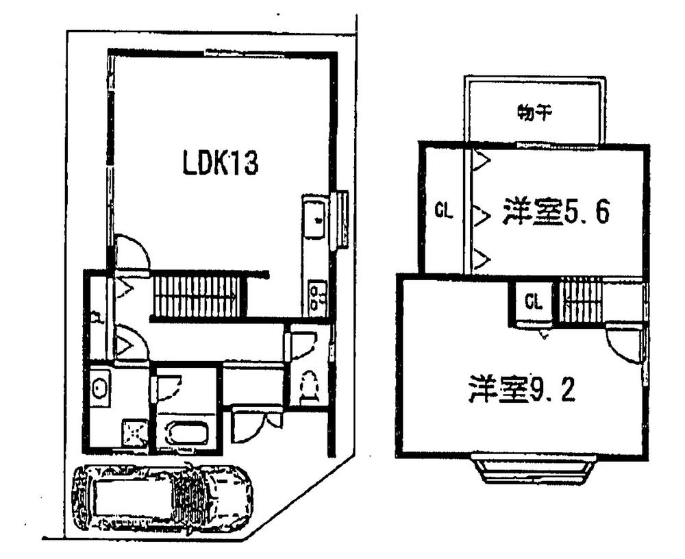 Floor plan. 18,800,000 yen, 2LDK, Land area 48.69 sq m , All renovated in building area 62.64 sq m in 1998! Heisei kitchen had made in 20 years! Heisei 25 years Cross re-covered already! 