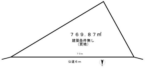 Compartment figure. Land price 20.8 million yen, Land area 769.87 sq m