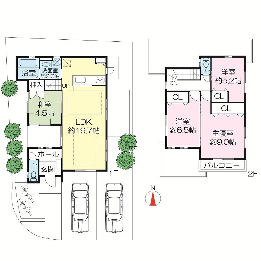 Other building plan example. Building plan example (No. 1 place) building price 19,230,000 yen, Building area 104.33 sq m , Outside 構費, Ground improvement costs, It is not included in the water City receipt of payment, etc..