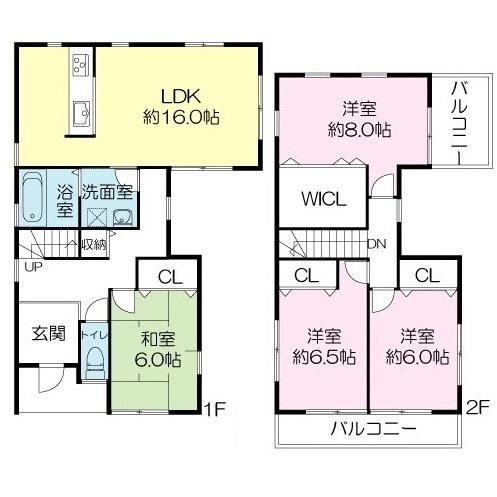 Other building plan example. Building plan example (No. 2 place) building price 17.2 million yen, Building area 105.30 sq m , Outside 構費, Ground improvement costs, It is not included in the water City receipt of payment, etc..