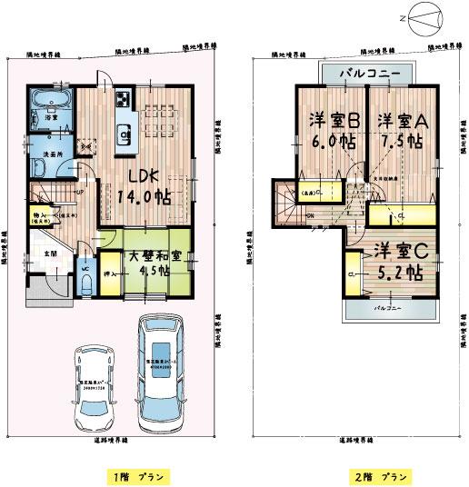 Floor plan. (16), Price 47,200,000 yen, 4LDK, Land area 126.11 sq m , Building area 91.92 sq m