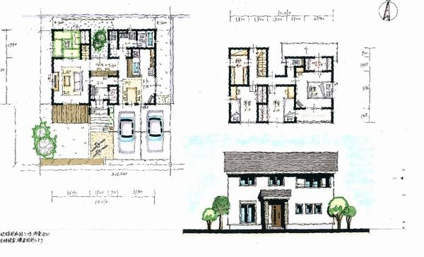 Building plan example (floor plan). Building plan example building price 2,095.2 yen, Building area 130.83 sq m  Other, Also creates a floor plan of your choice.