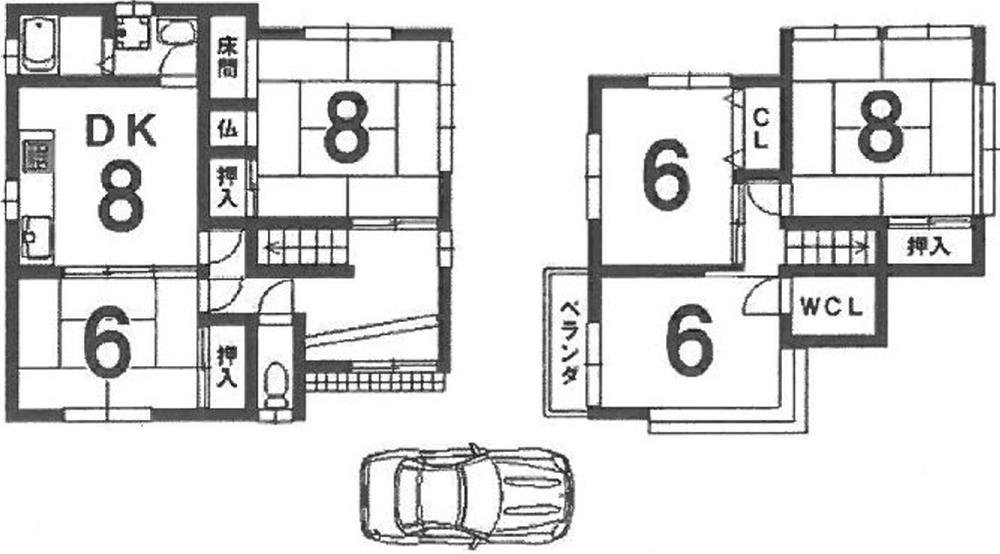 Floor plan. 26,800,000 yen, 5DK, Land area 117.54 sq m , Building area 97.18 sq m