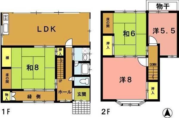 Floor plan. 43,800,000 yen, 3LDK + S (storeroom), Land area 230.22 sq m , Building area 119.43 sq m