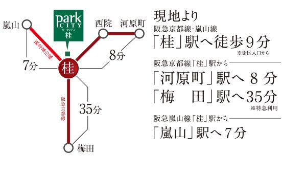 Access view.  ※ Time required is correct at the time of mid-day normal, transfer ・ Waiting time is not included. Also, Slightly different by the time zone (traffic access view)