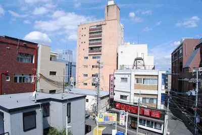 View. Katsura Station from window