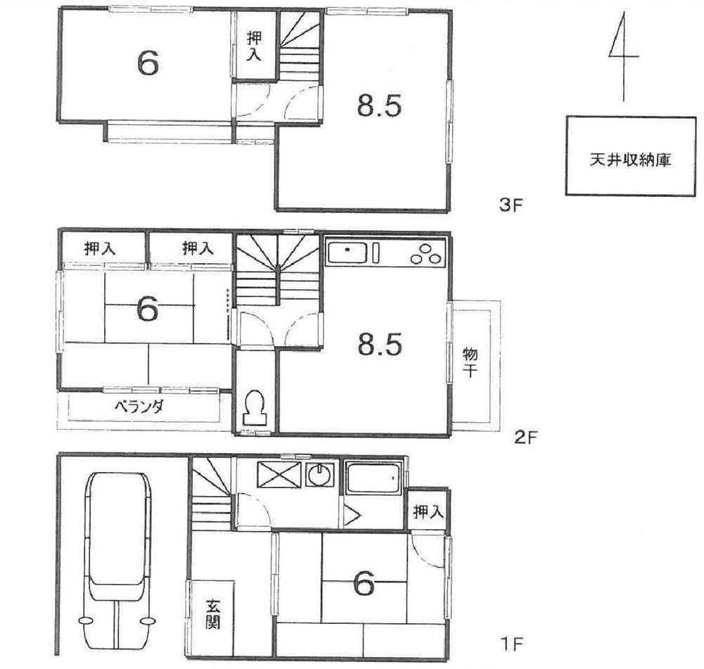 Floor plan. 15.8 million yen, 4DK, Land area 52.98 sq m , Building area 95.68 sq m floor plan